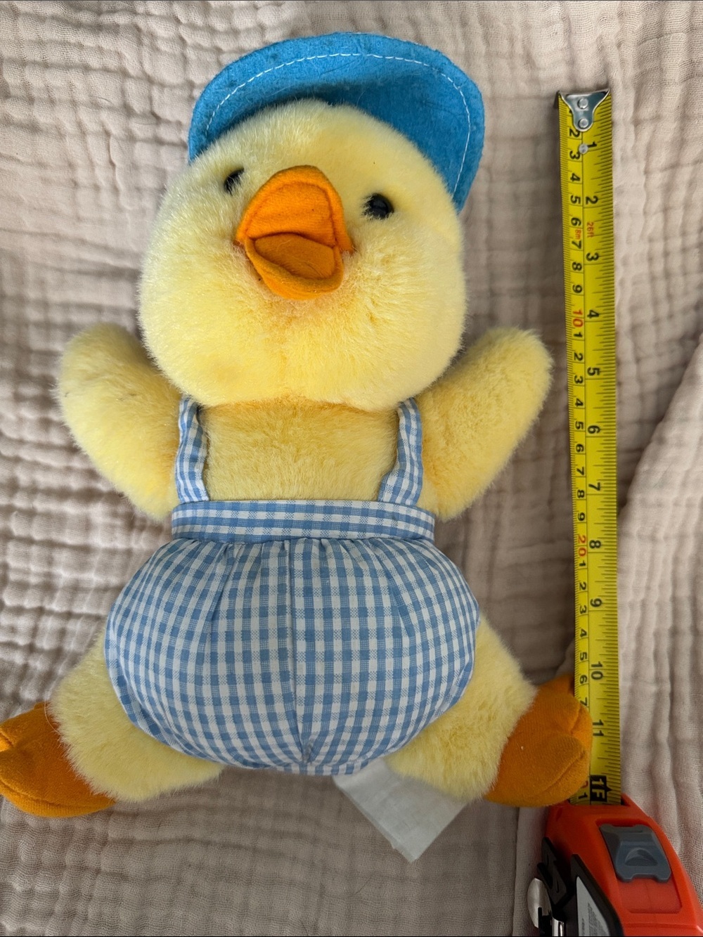 Vintage Russ Brand Chick Plush in Overalls - Picture 6 of 6